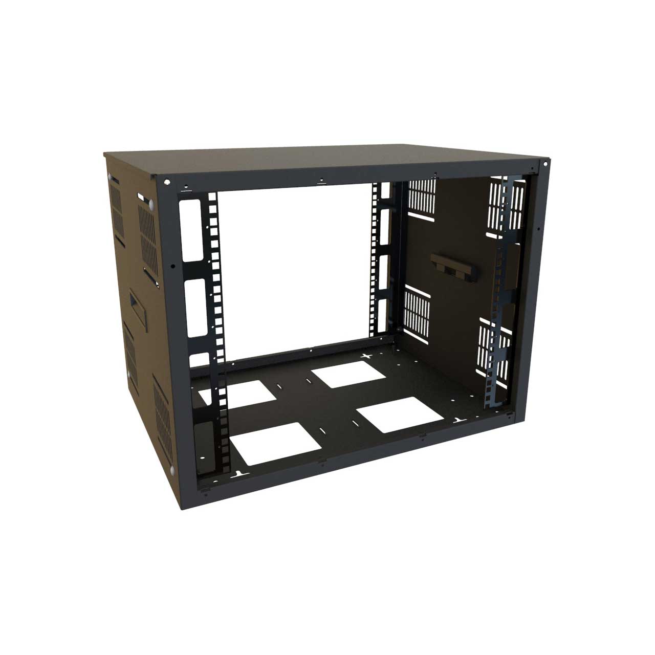 Hammond SDC249U17BK 9RU 24 Inch Width 17.5D Multi-use Cabinet SDC249U17BK