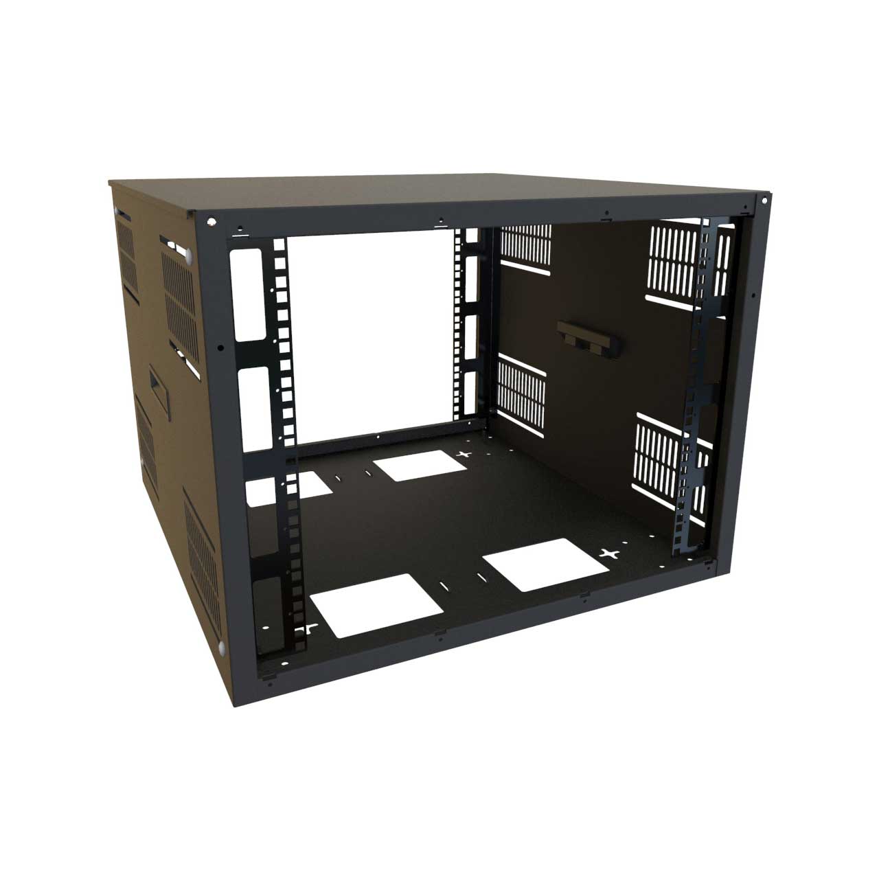 Hammond SDC249U24BK 9RU 24 Inch Width 24.5D Multi-use Cabinet SDC249U24BK