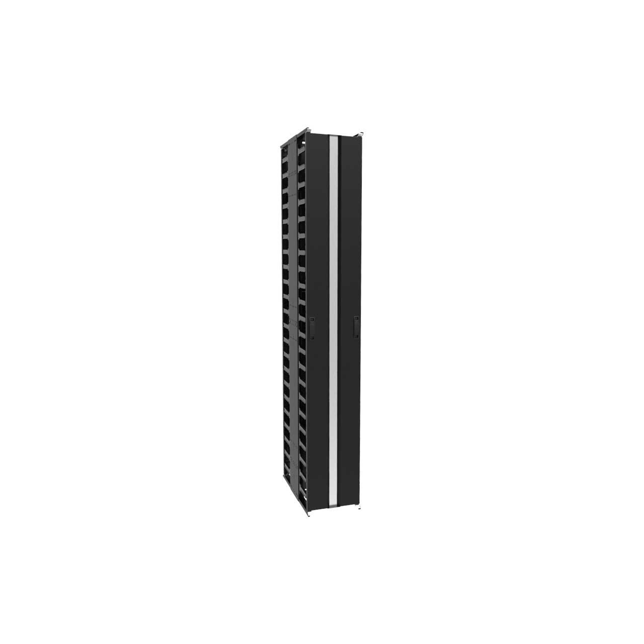 Hammond VFMMD12BK 44RU 12W x 24D Inch Vertical Finger Manager VFMMD12BK