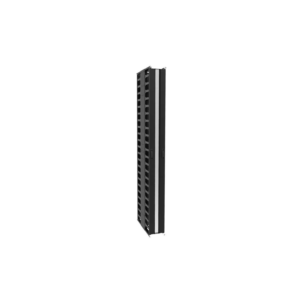 Hammond VFMMD8BK 44RU 8W x 24D Inch Vertical Finger Manager VFMMD8BK