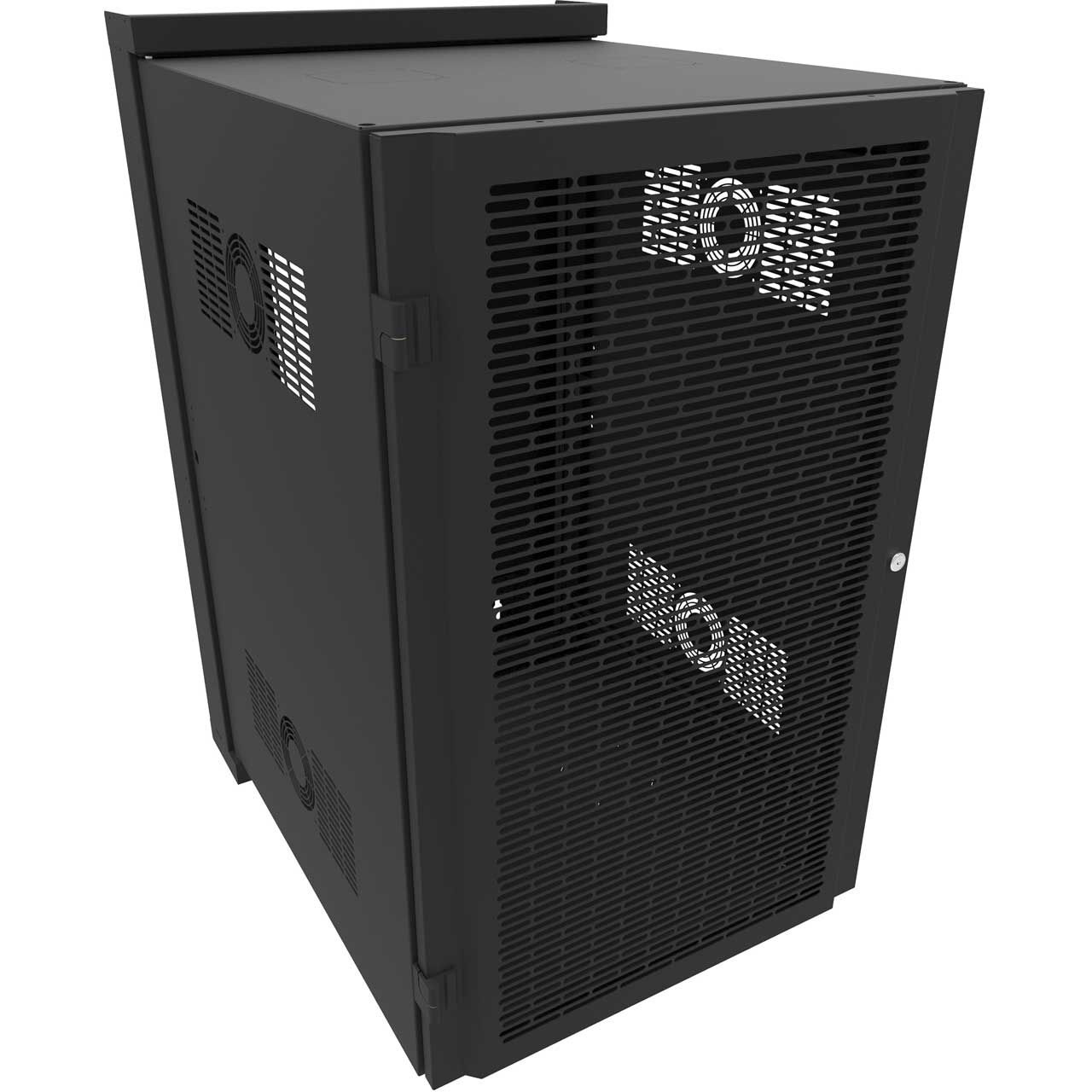 Hammond HWM2420U26BK 20RU 31 Inch Deep Swing-out Cabinet with Vented Door for HWM Series HWM2420U26BK