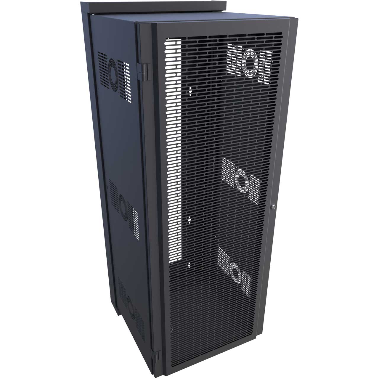 Hammond HWM2432U20BK 32RU 25 Inch Deep Swing-out Cabinet with Vented Door for HWM Series HWM2432U20BK