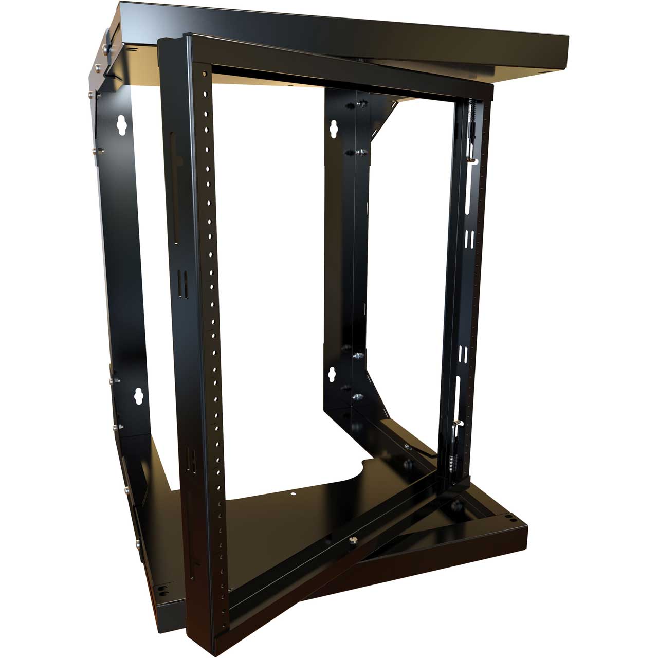 Hammond HWMR1912UBK 12RU Pivot Adjustable Depth Wall Rack HWMR1912UBK