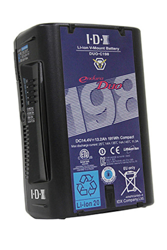 IDX DUO-C198 191Wh High-Load V-Mount Battery with 2 D-Tap and USB