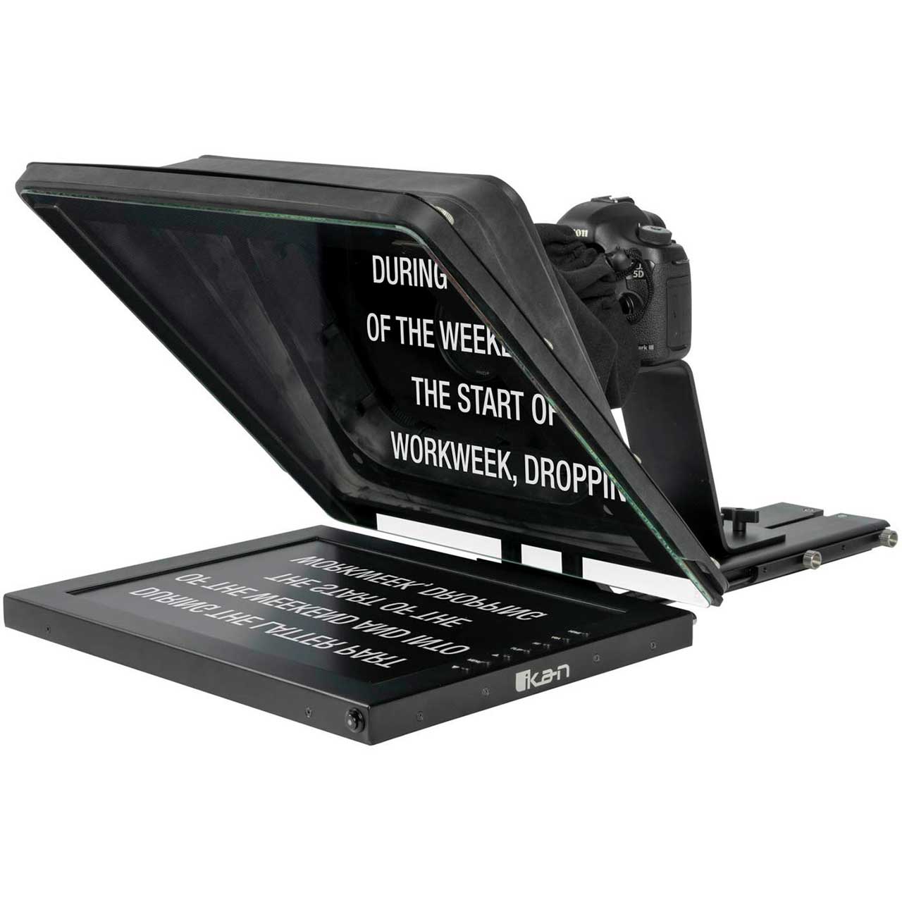 ikan PT4700-P2P Interview System with 2 x Professional 17-Inch High Bright Teleprompter IKAN-PT4700-P2P
