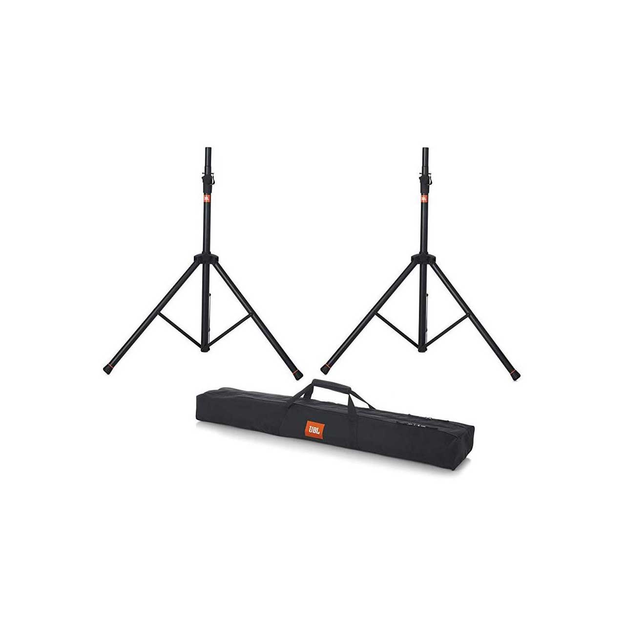 JBL SPKSTMASET One Pair of JBLSPKSTMA Aluminum Speaker Stands with Carrying Bag JBL-SPKSTMASET