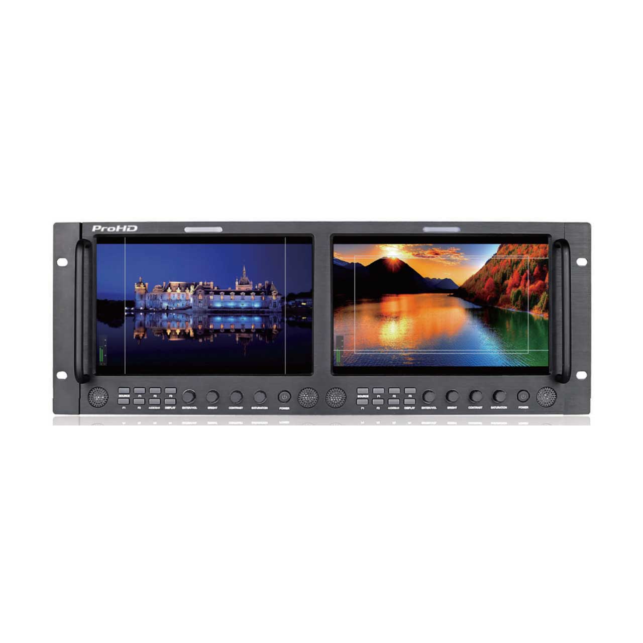 JVC Dual 9 Full HD Broadcast Rack LCD Monitor (4 RU)