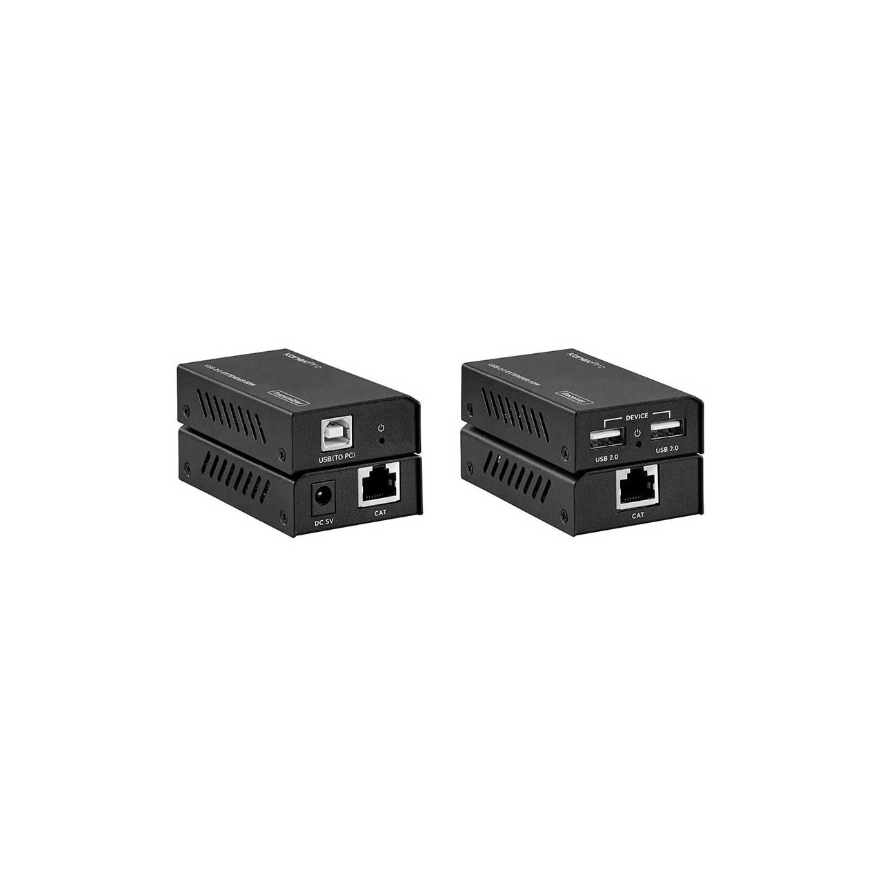 KanexPro EXT-USB2100M Compact USB 2.0 over Cat6 Extender Transmitter / Receiver Set - 328 Feet/100M  EXT-USB2100M