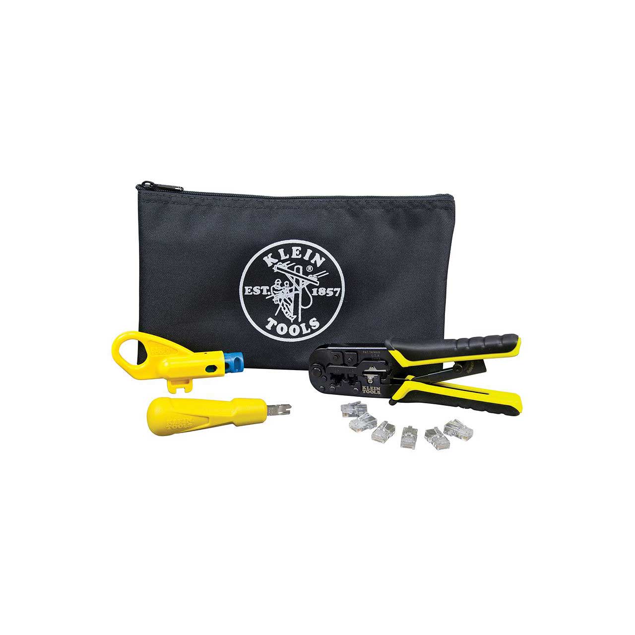 Klein Tools VDV026-212 Twisted Pair Installation Kit with Zipper Pouch  VDV026-212