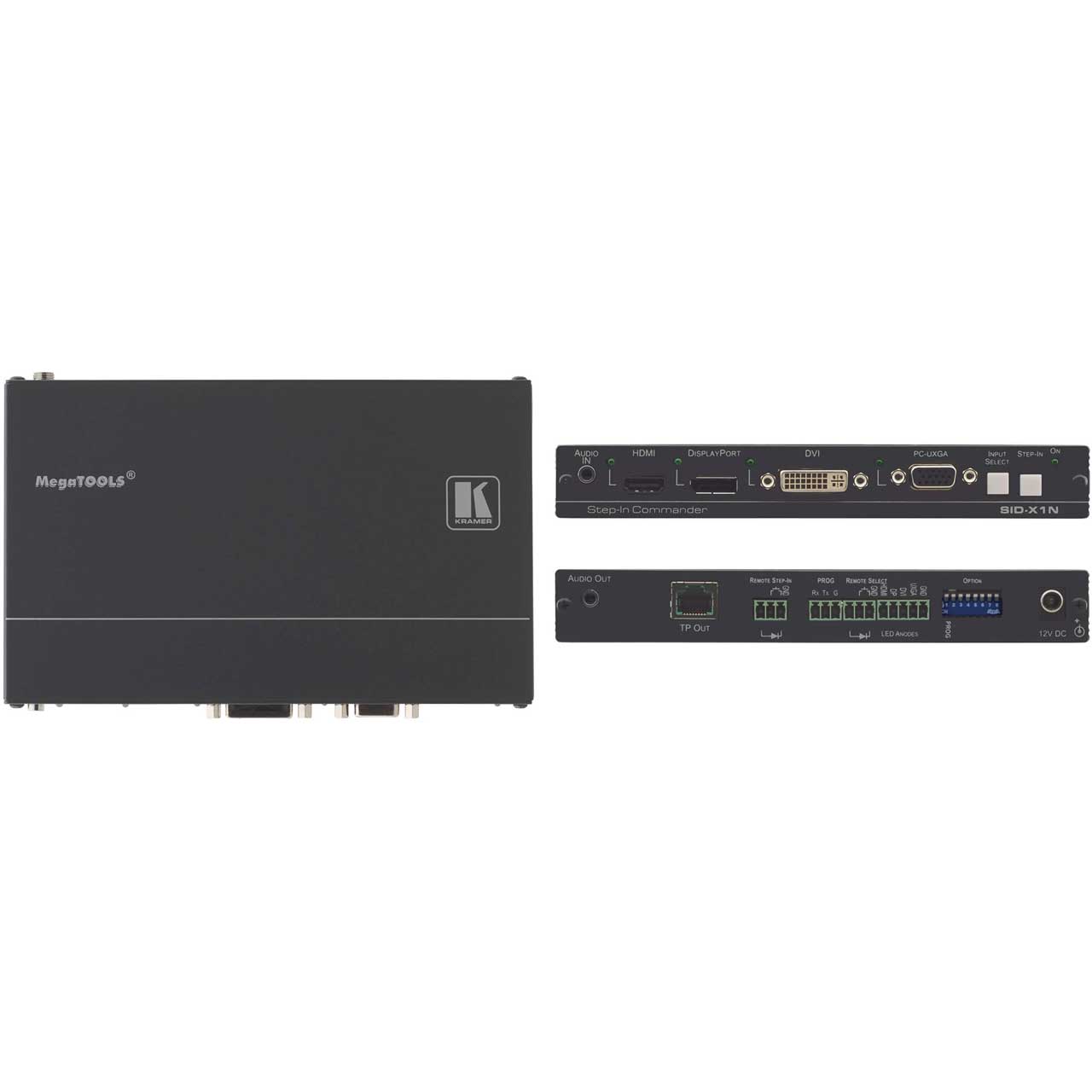 Kramer SID-X1N 4 Input DisplayPort/HDMI/ VGA & DVI Auto Switcher over DGKat SID-X1N