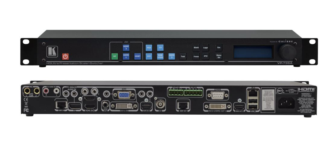Kramer VP-796A HQUltra 9 Input 4K UHD HDBaseT - Switcher / Scaler with ...