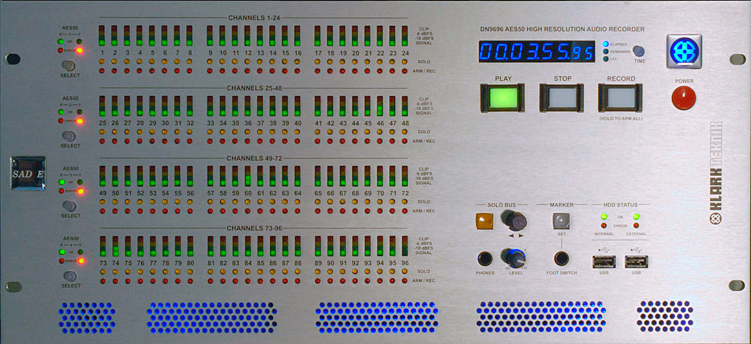 Klark Teknik DN9696 Standalone Hard Disk Recorder