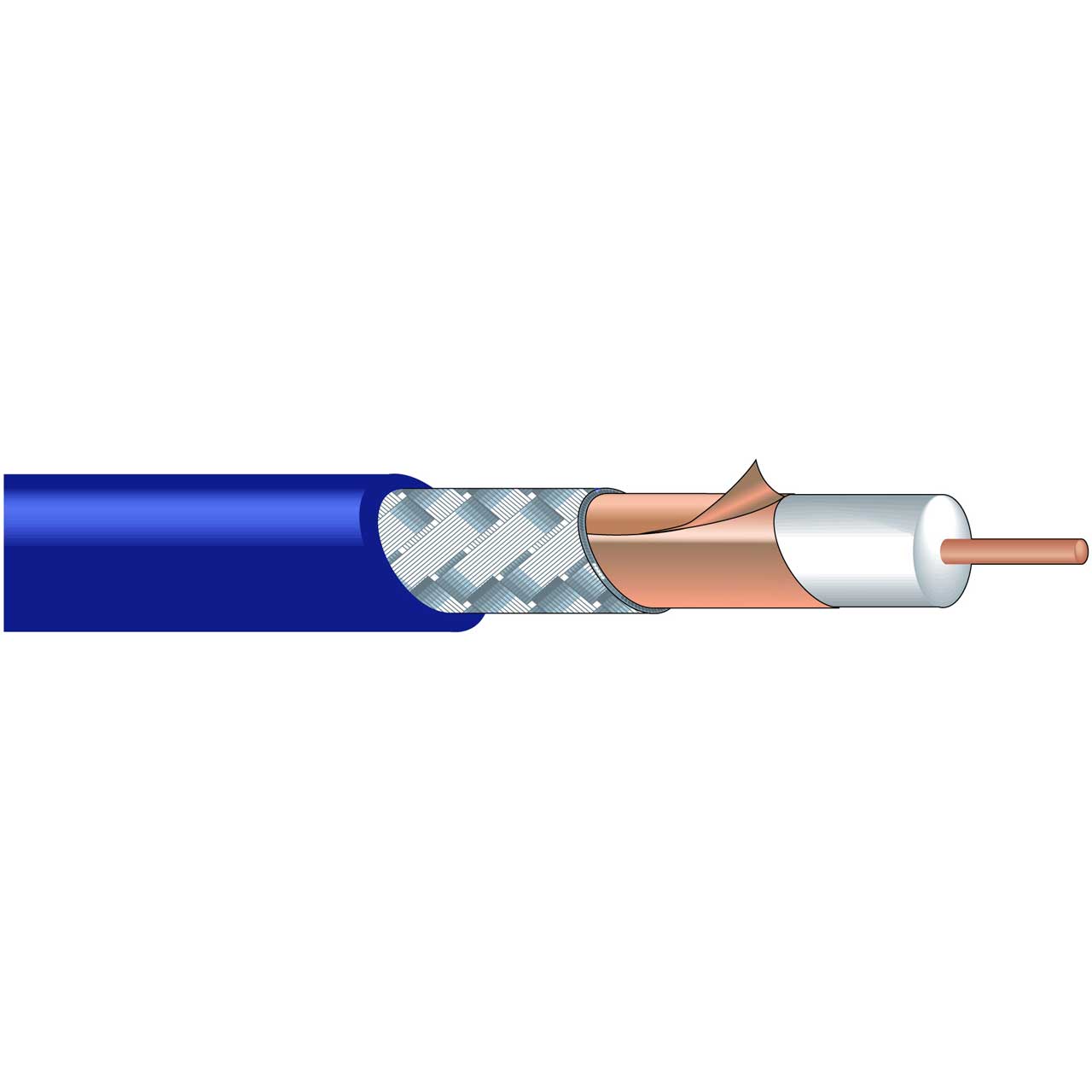 Canare L-3.3CUHD-984-BE 75 Ohm Coaxial Cable for 12G-SDI - Blue - 984 Foot  L-3.3CUHD-984 (BLUE)