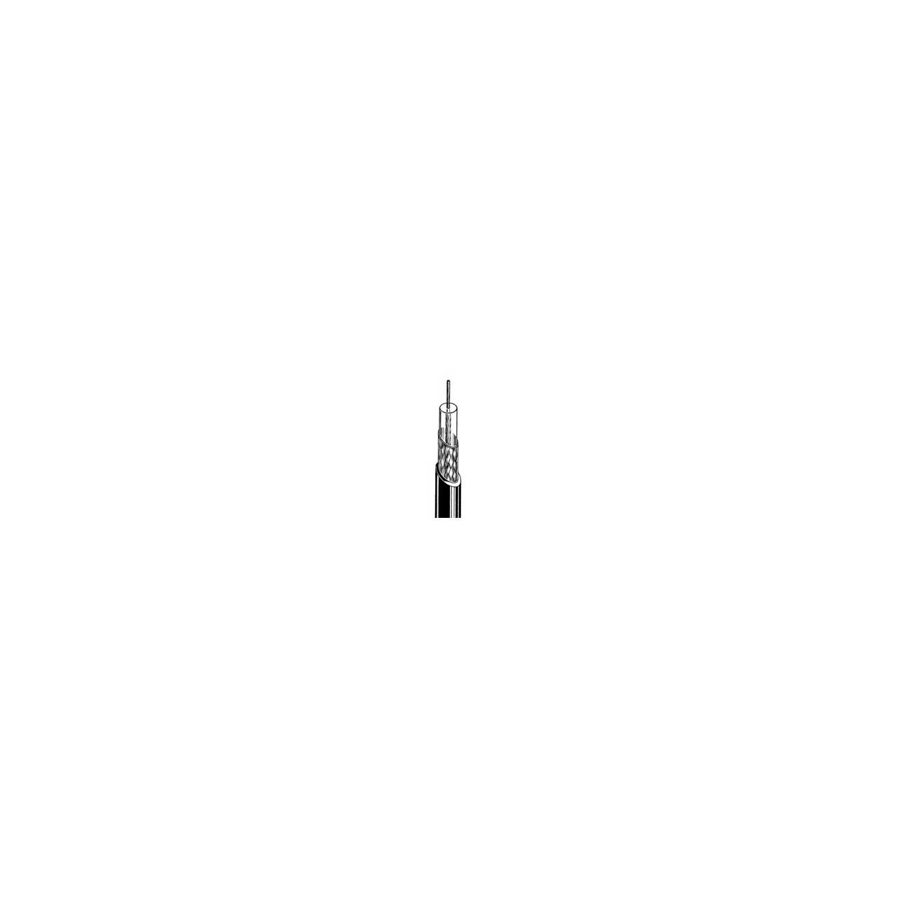 Canare L-3C2VS 75 Ohm Flexible Mini Coax Cable - 200 Meters / 656 Foot Roll  - Black