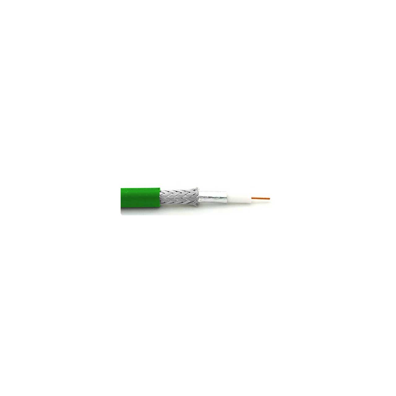 Canare L-3CFB 75 Ohm Digital Video Coaxial Cable by the Foot - Green L-3CFB GN