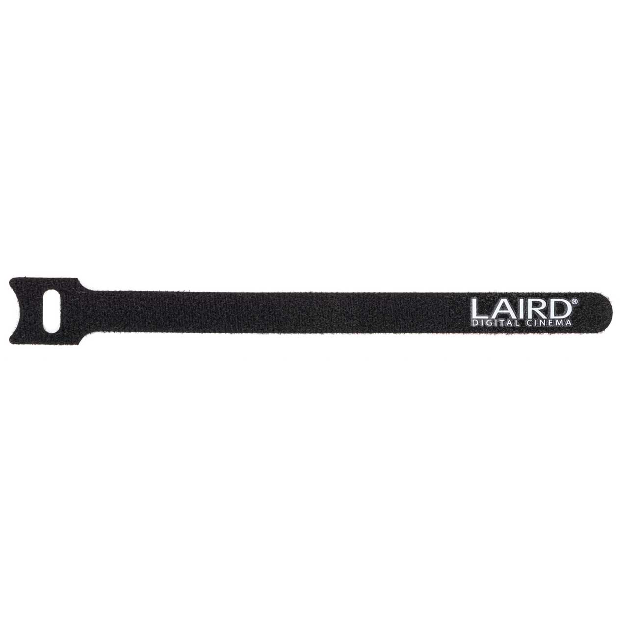 Laird Hook and Loop Cable Wrap 12mm x 180mm Black with White Logo - 25 Pack LDC-HKNLP-25PK