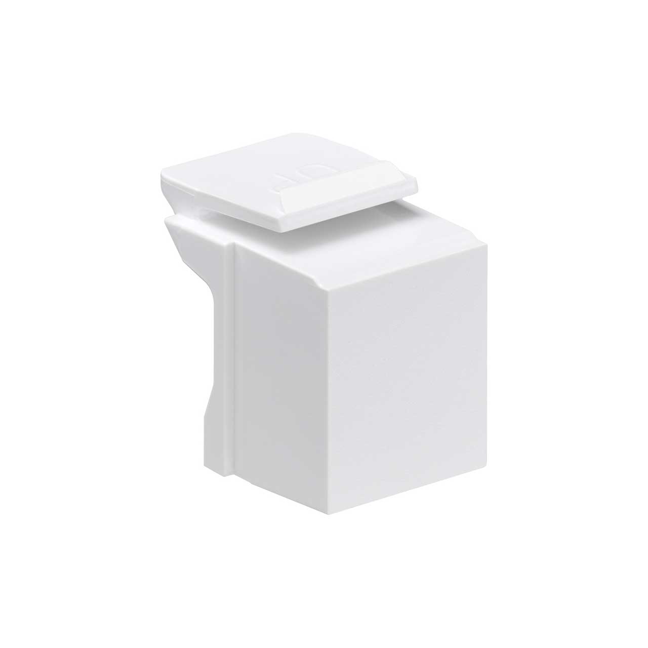 Leviton 41084-BW Blank QuickPort Insert - White - Pack of 10 LEV-41084-BW
