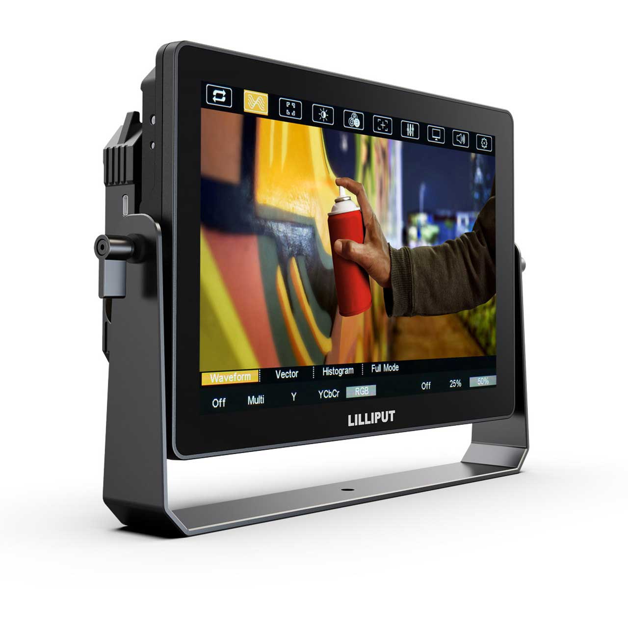Lilliput HT10S 10.1-Inch 3G-SDI Ultra High Nits Brightness Touch On-Camera Monitor - V-Lock Battery