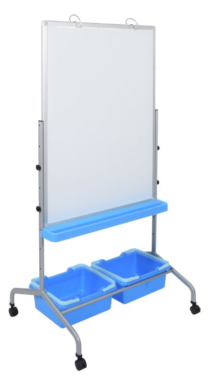 Luxor L330 Classroom Chart Stand with Storage Bins