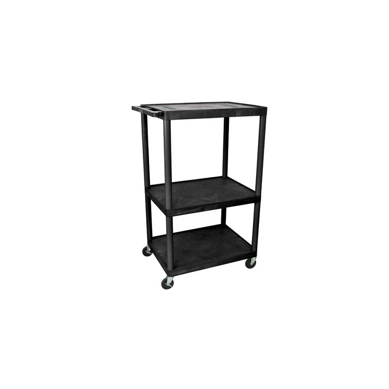 Wire Shelving Transport Cart with Bins