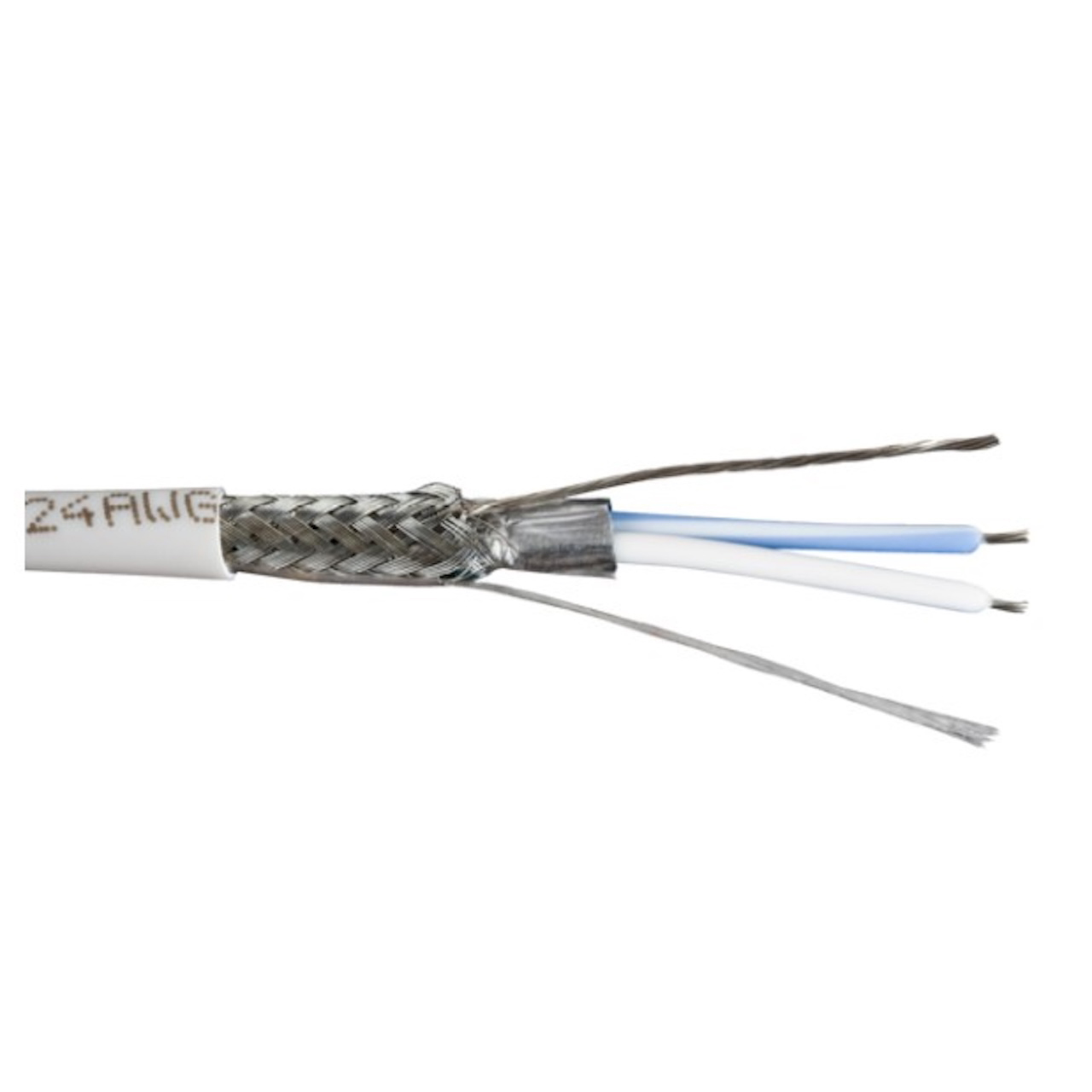 Liberty 24-1P-P485-WHT RS-485/DMX-512 24 AWG 1-Pair Dual Shielded Low ...