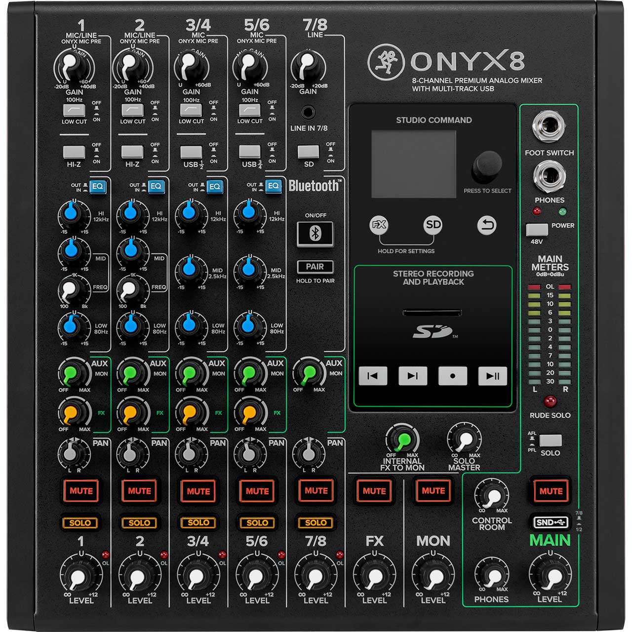 Mackie Premium Analog Mixer with Multi-Track USB - 8-Channel