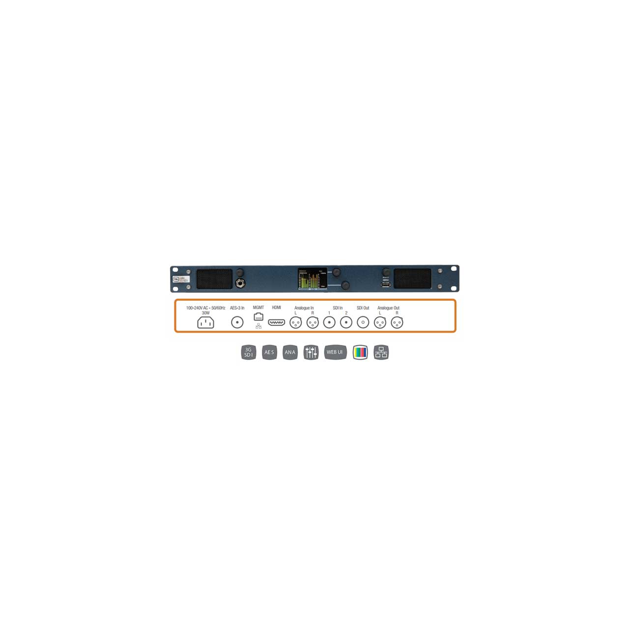 Descomponer cazar Mareo TSL Products MPA1-SOLO-SDI Simple Audio Monitor with 2x SDI / 1x Stereo /  1x AES Inputs