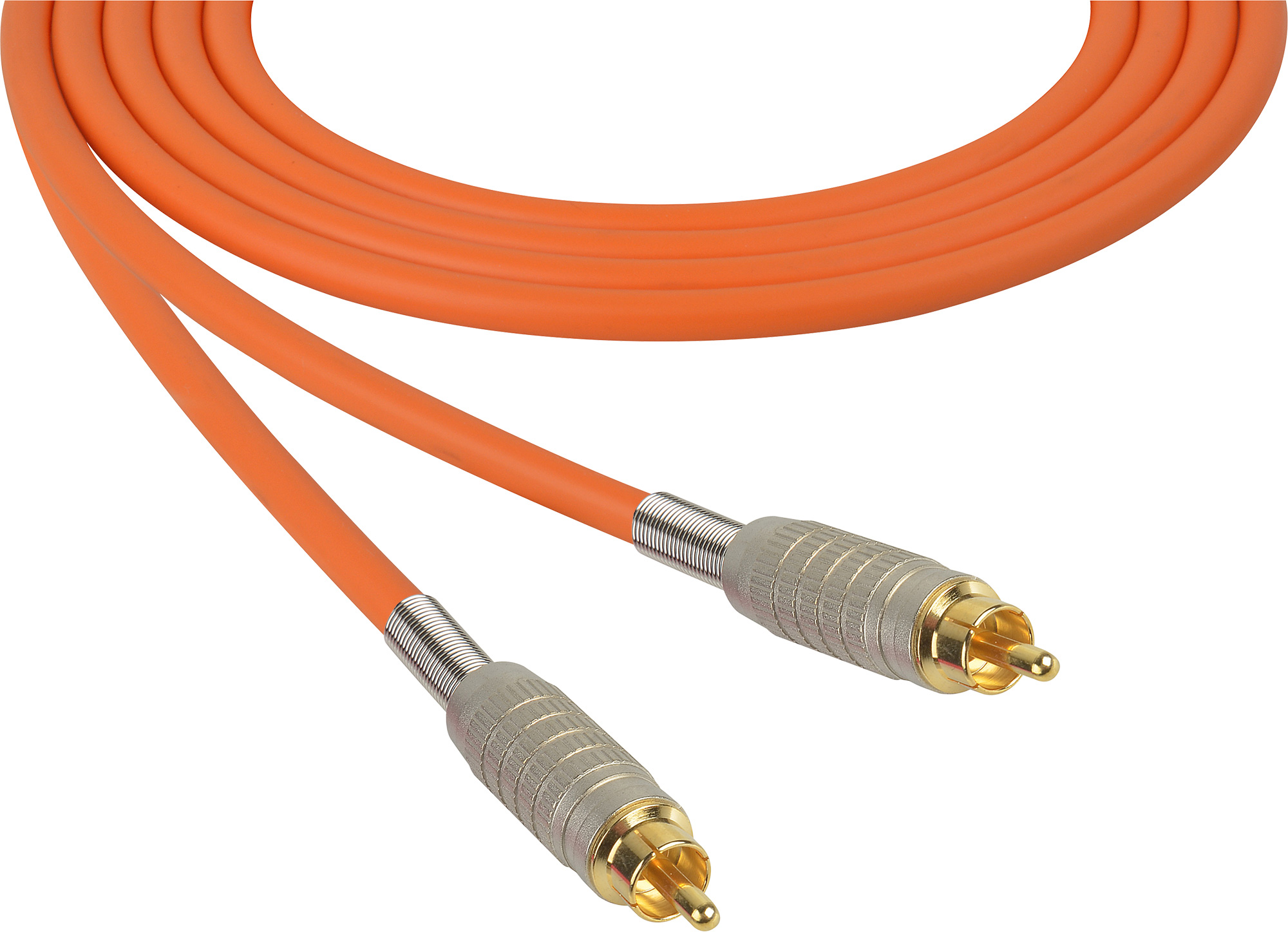 Sescom Audio Cable Mogami Neglex Quad RCA Male to RCA Male Orange - 10 Foot