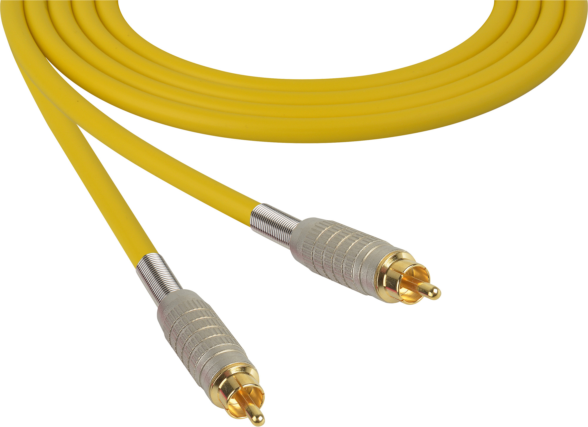 Sescom Audio Cable Mogami Neglex Quad RCA Male to RCA Male Yellow - 3 Foot