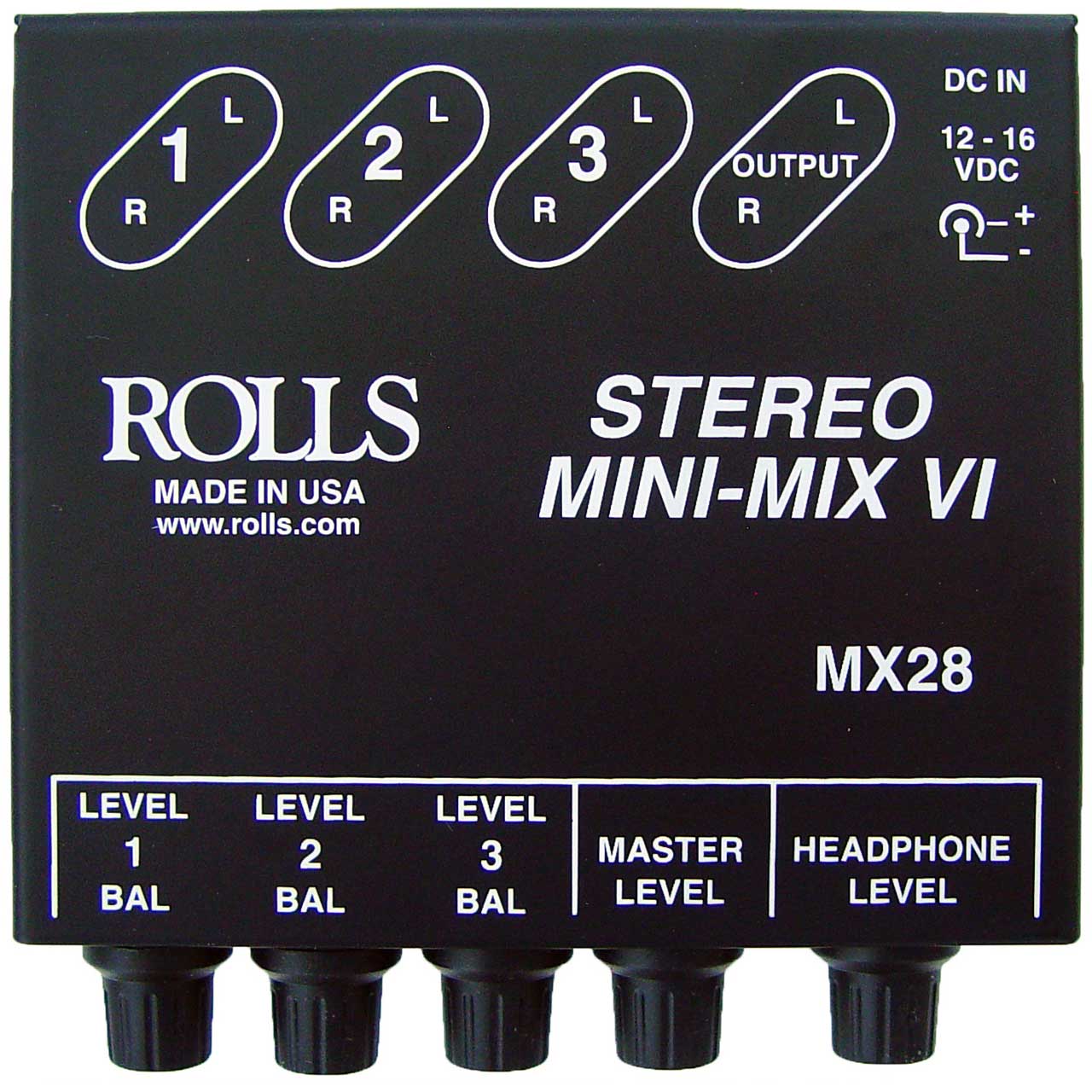 Line mix. Compact stereo Mini Mixer - Rolls mx42. Rolls mx442. Car stereo line Mixer. How to underlay a Mini Mixer to the main one.