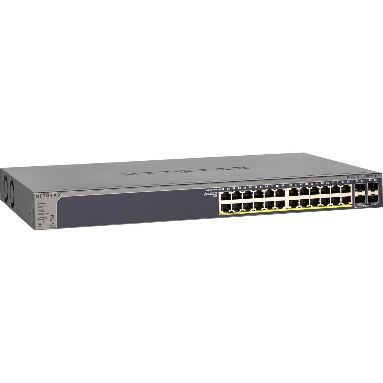 Netgear GS728TP-200NAS 24 Port GbE PoE - Smart Mngd Pro Switch 4 SFP 190W (GS728TPv2)  GS728TP-200NAS