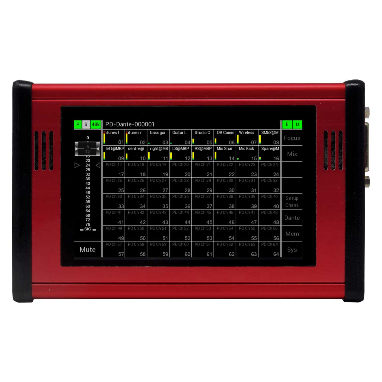 Nixer PD DANTE Portable Dante Diagnostic Tool & Audio Monitor