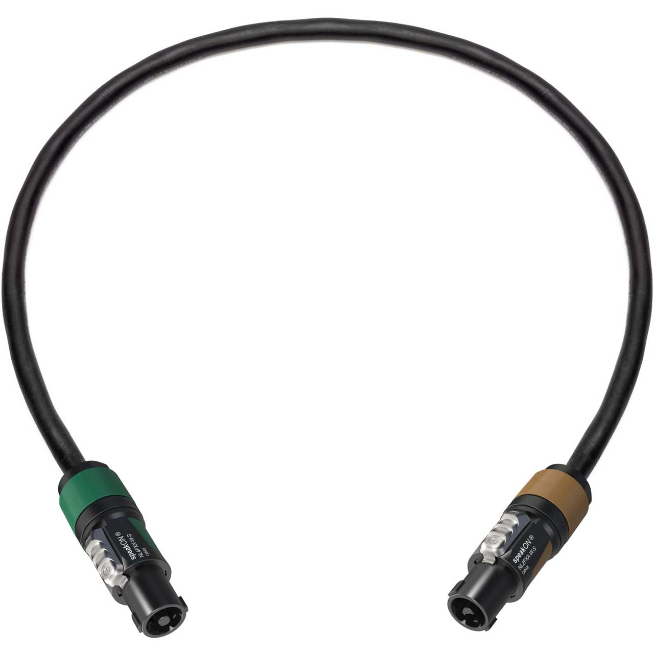 Sescom NSP4 NSP2 025 12AWG Neutrik NL4FXX W S 4 Pole speakON to NL2FXX W S 2 Pole speakON Speaker Cable 25 Foot