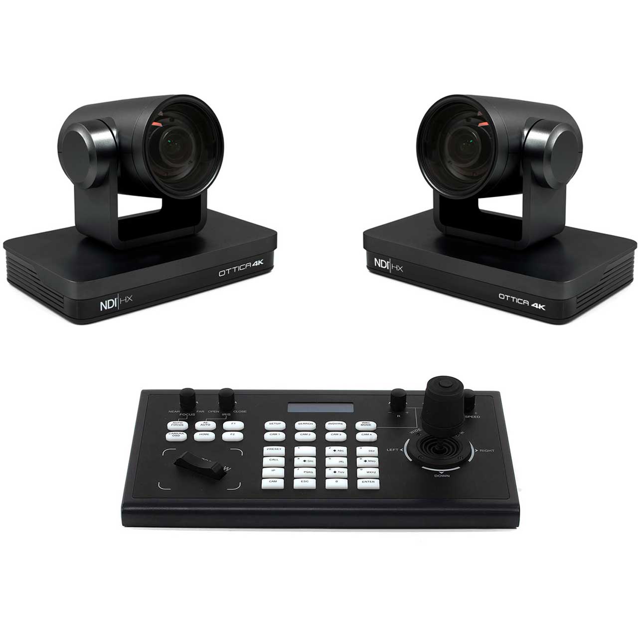ikan OTTICA4K-2PTZ-1C 4K Bundle with 2x NDI/HX PTZ Cameras and 1x IP ...