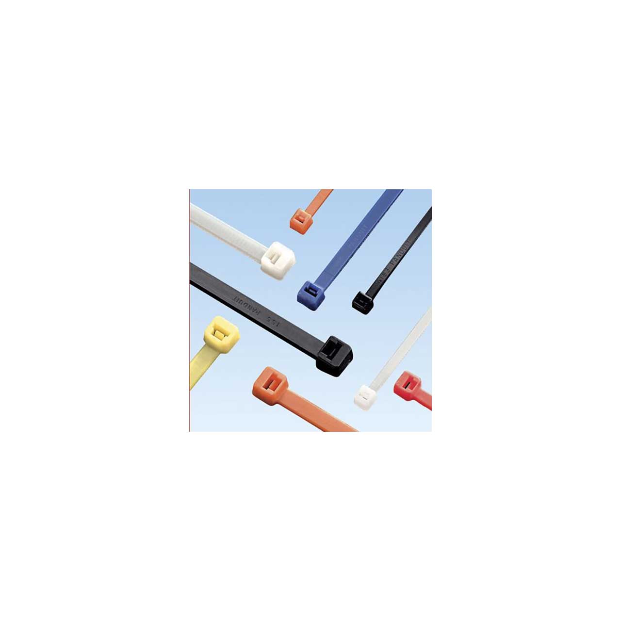 Panduit PLT2S-C10 7.4 Inch Weather Resistant Nylon 6.6 Cable Ties - Black - 100/Pack