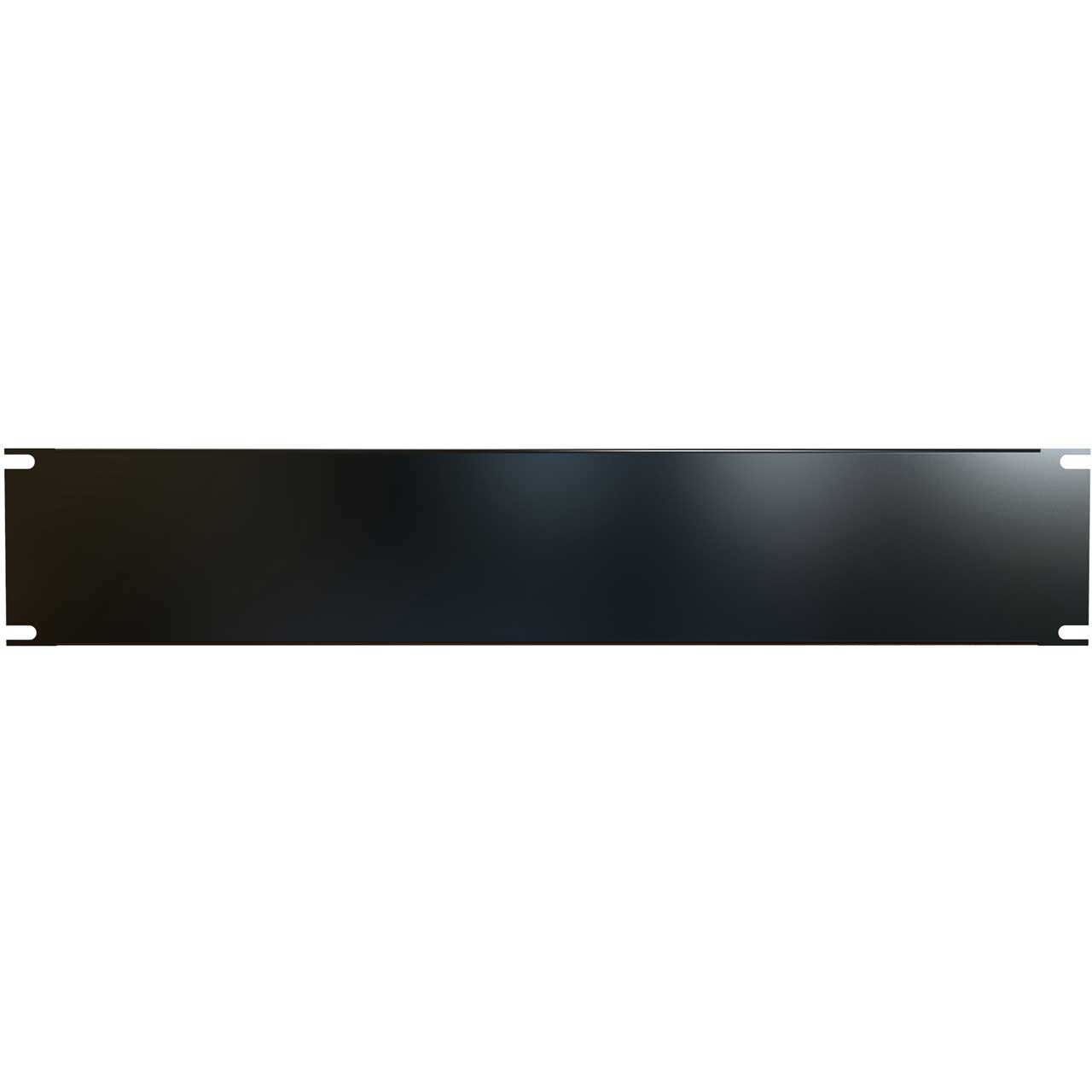 Hammond PBFS19003BK2 2RU Formed Steel Rack Panel - Smooth Black PBFS19003BK2