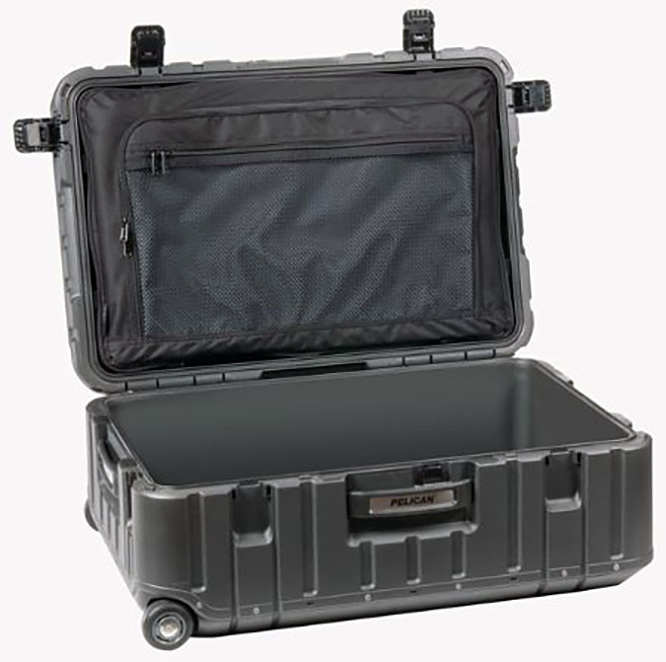 Pelican LGEL22GRYBLK 22 Inch Elite CarryOn Luggage with Enhanced