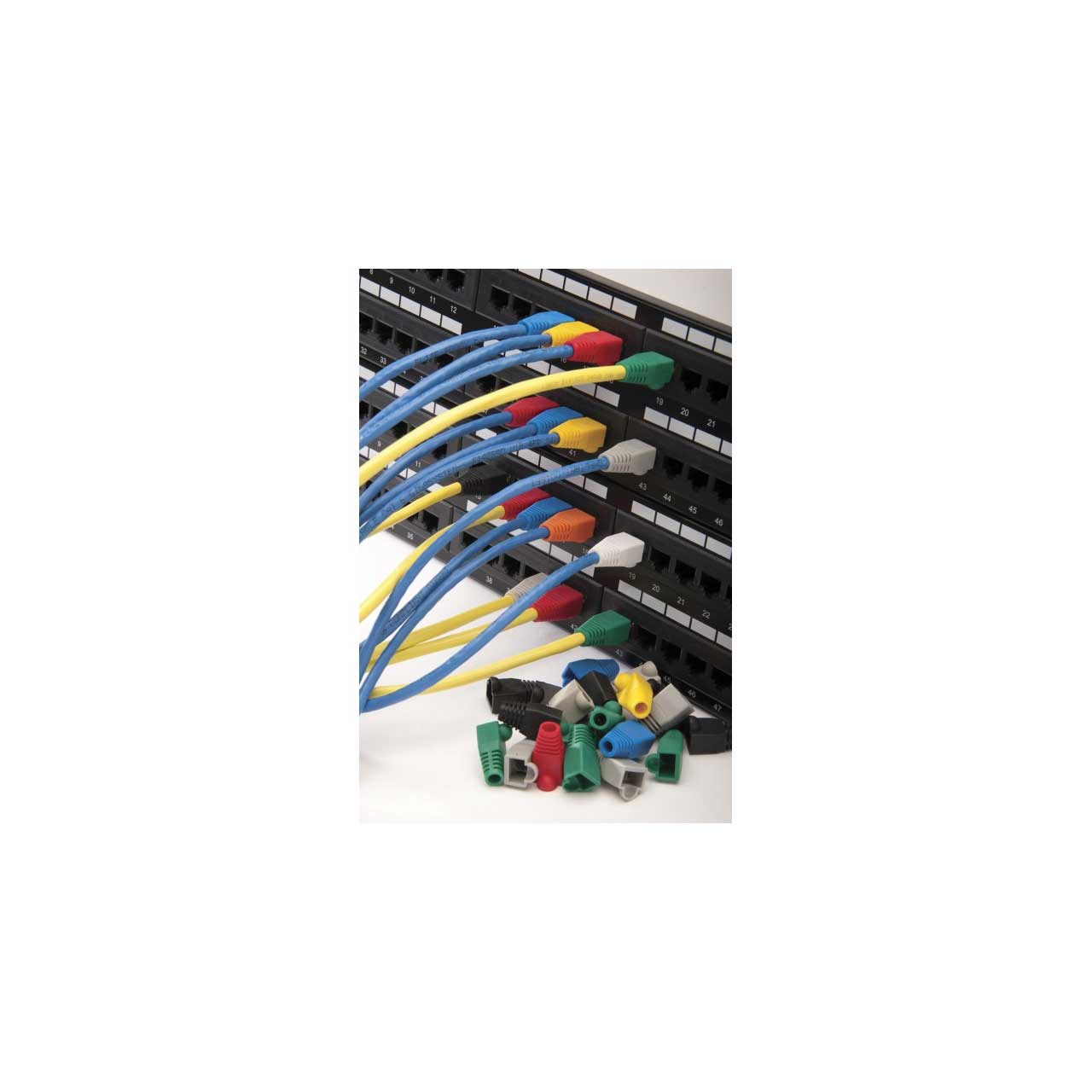 Platinum Tools 105102 RJ45 Medium Cat6A/7 Boot / 8.0mm Max OD - Red - 100/Bag 105102