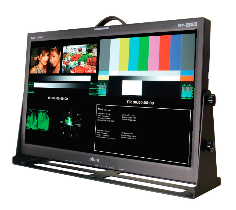Plura SFP-221-3G 21-Inch Class A 3G 1920x1080 Broadcast Video Monitor w ...