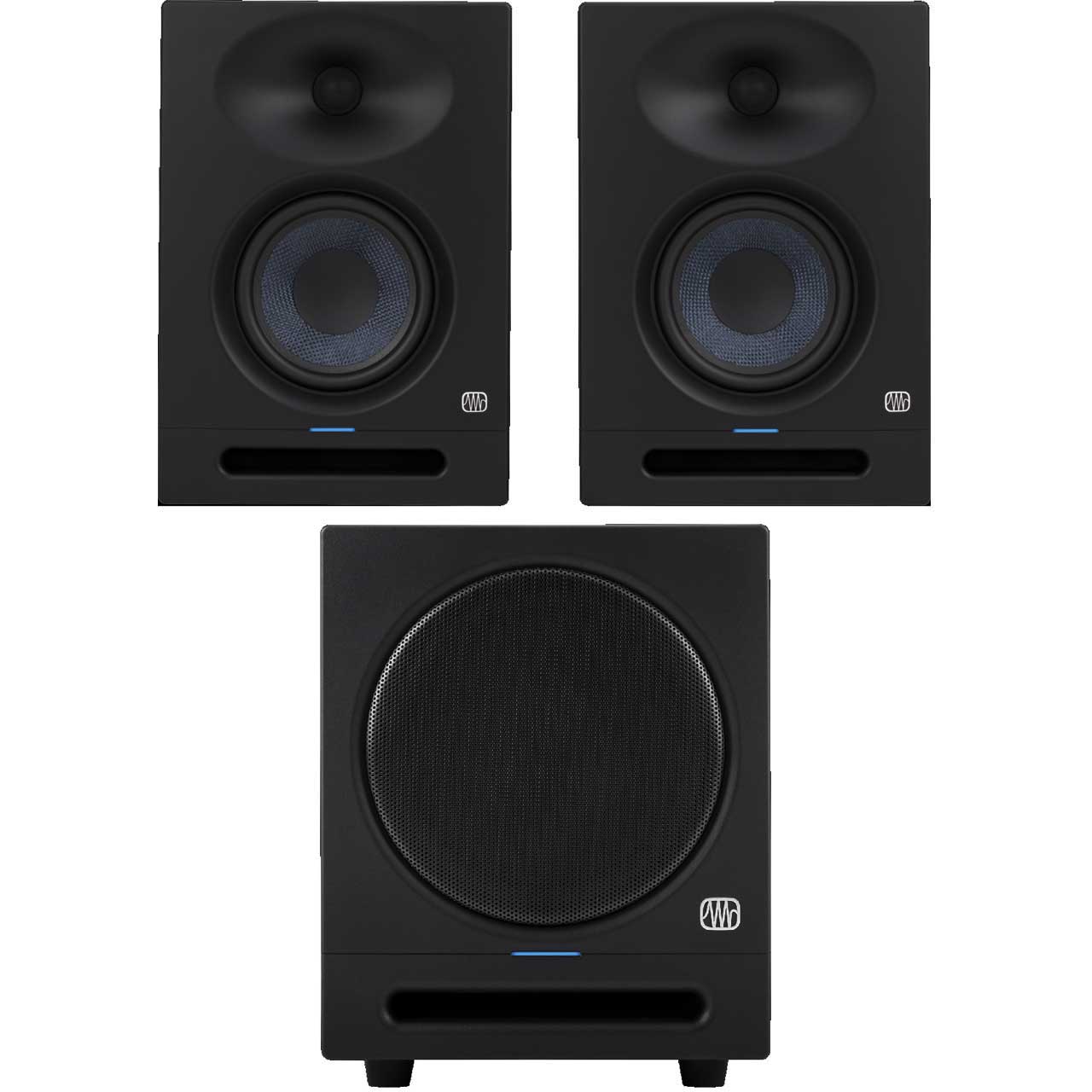 Eris　with　Studio　STUDIO　8BT　PreSonus　Bundle　Active　ERIS　5-inch　Pair　Studio　Bluetooth　Monitor　Sub　Active　Subwoofer