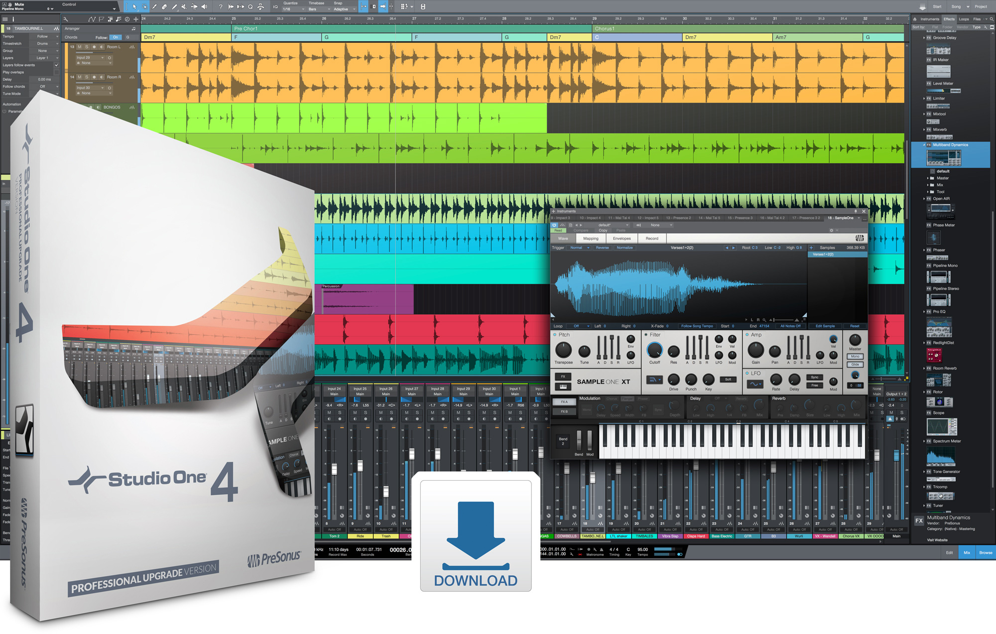 PreSonus Studio One 4 Professional Upgrade from Artist