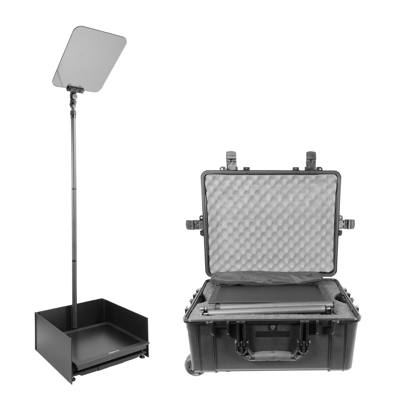 Prompter People PRO-SP19S-CARB_KIT Stagepro Teleprompter w/ 19in ...