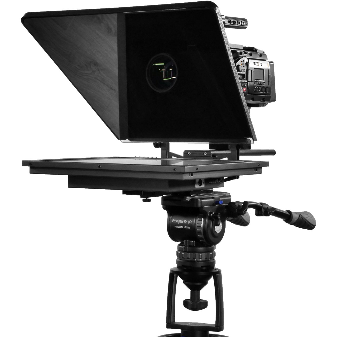 Prompter People PROP-S19HB 19in Trapezoidal Glass Reversing High Bright Teleprompter Monitor SDI / HDMI / VGA / Comp Inputs PRP-PROP-S19HB
