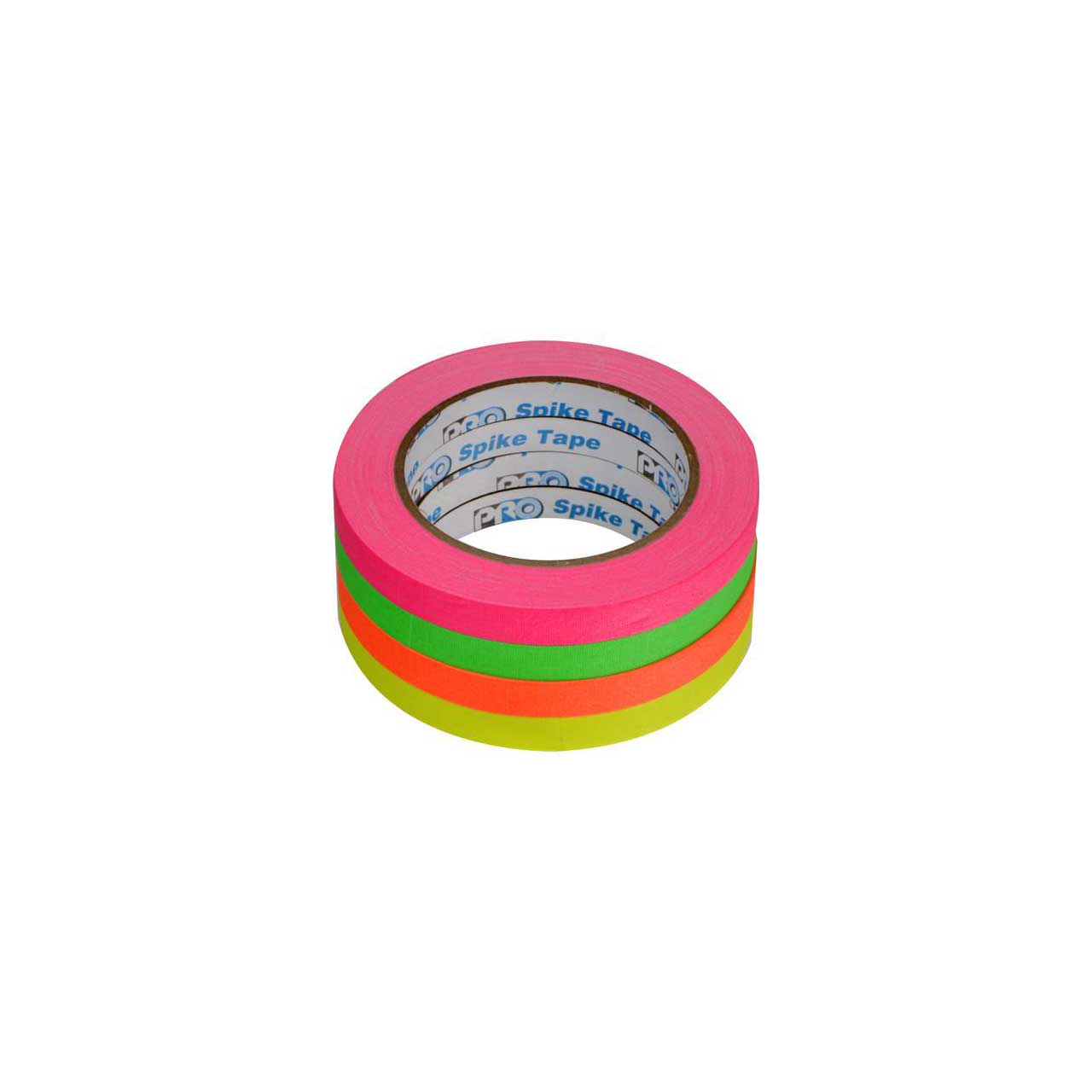 Pro Tapes 1/2-Inch Fluorescent Spike Tape Stack 4pk