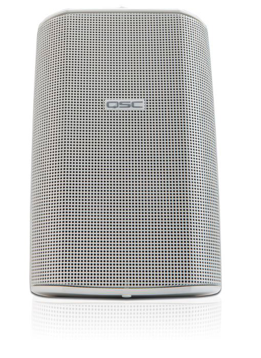 QSC ADS52W White 2Way 5.25in Outdoor Speaker w/Mount Bracket Pair