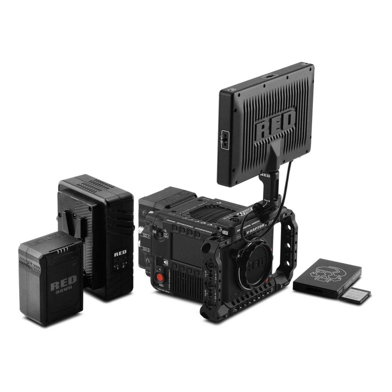 RED Camera 710-0351 V-RAPTOR Starter Pack Camera System with Batteries REDC-710-0351