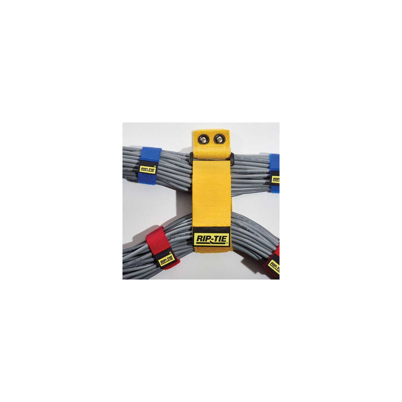 Rip-Tie O-94-G10-BU Two Inch Wide CinchStrap with End Grommets - 94 Inch Long - Blue - 10 Pack O-94-G10-BU