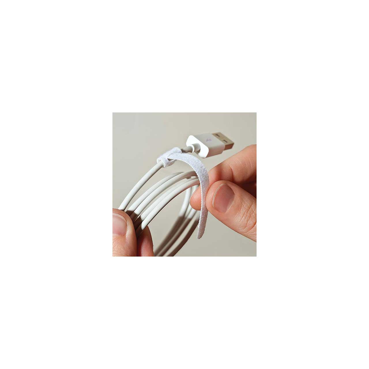 Rip-Tie Mini Q-35-252-W 1 / 4 Inch x 3-1 / 2 Inch Rip-Tie Cable Wraps - 252 Pieces - White RIP-Q-35-252-W