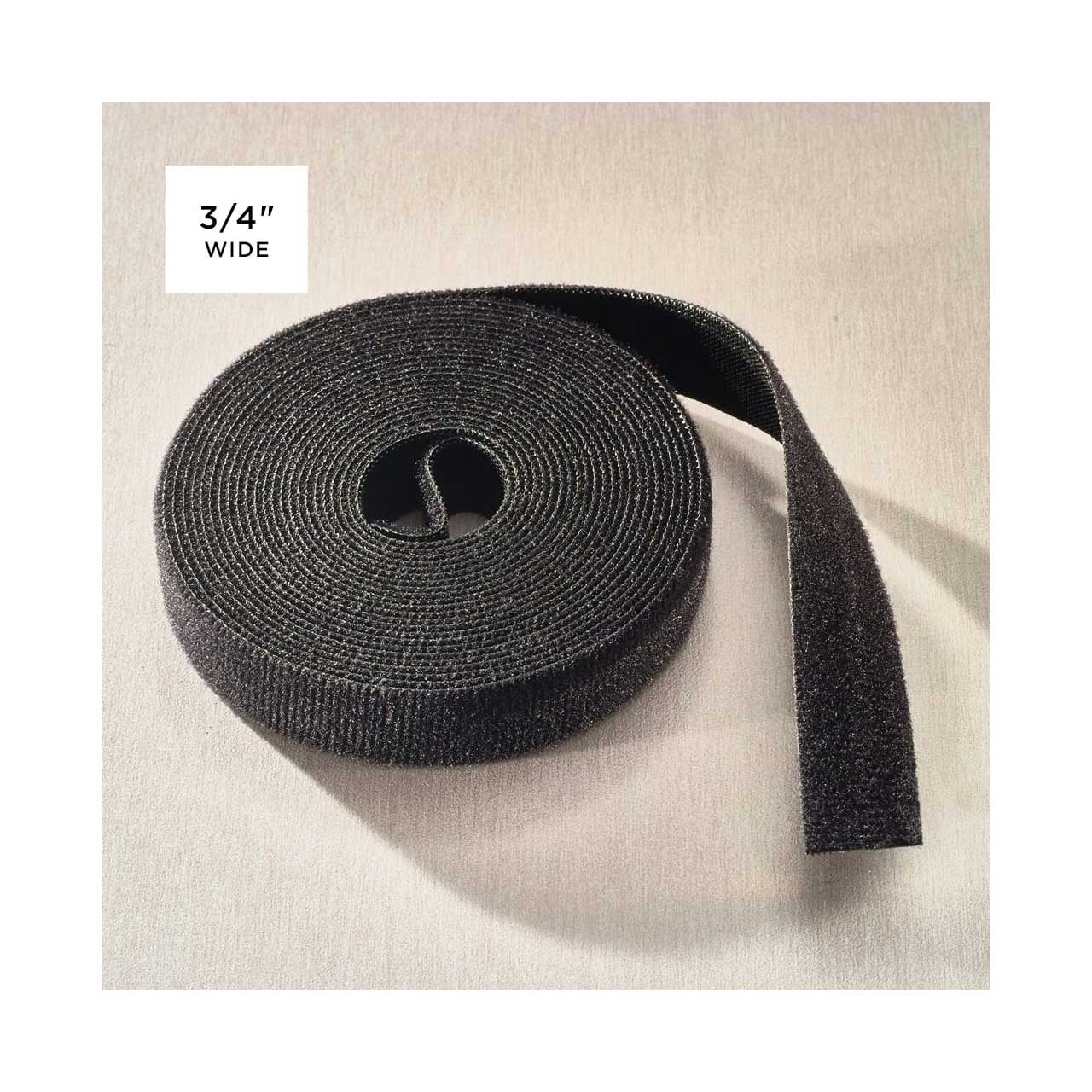 Rip-Tie W-15-MRL-BK 3/4-Inch x 15 Foot WrapStrap Continuous - Black W-15-MRL-BK