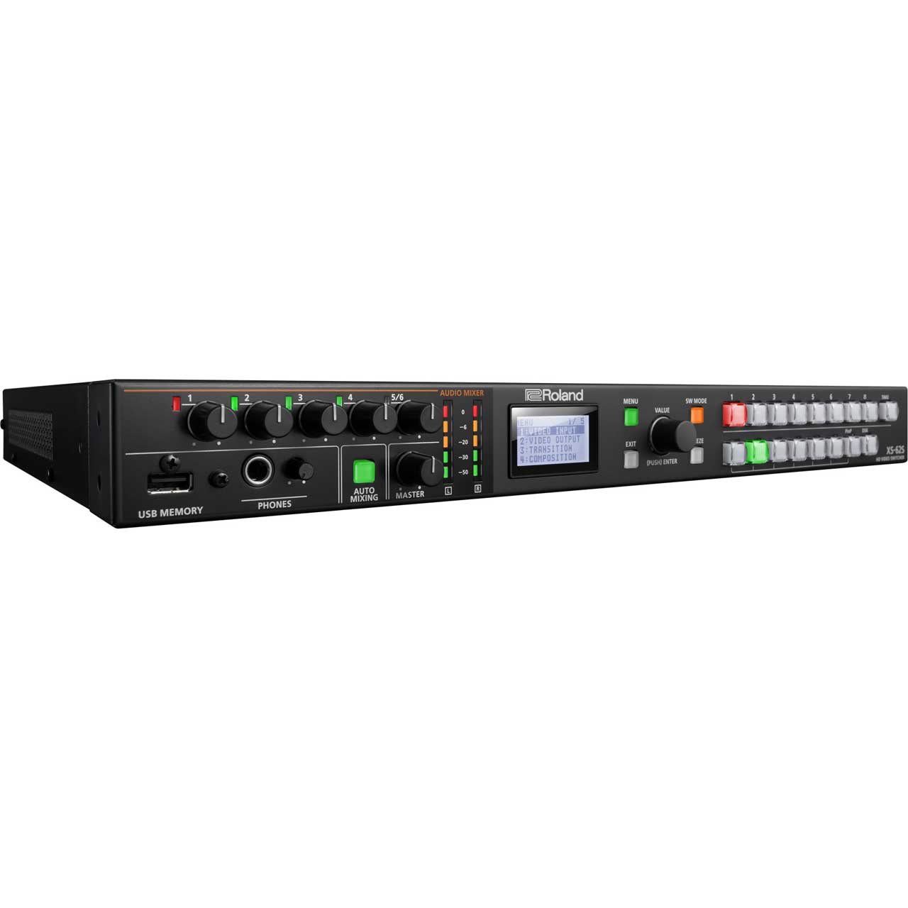 Roland XS-62S Pro A/V 6-Channel HD Video Switcher with Audio Mixer